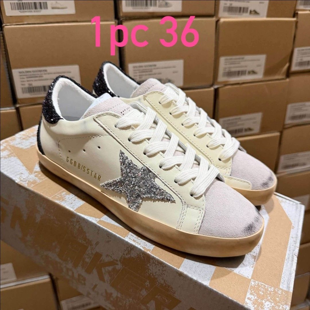 Golden Goose Sneakers - Various Sizes Available (Category: Sneakers) located in Manila. Submitted by catpanganiban_ (Listing ID 1462584833, Image 1). Description: - Golden Goose sneakers for sale. - Multiple styles and sizes available. Please check photos for details. - All pairs are in good, pre-loved condition. - Message seller for specific size availability and pricing. - Don't miss out on these popular kicks!.