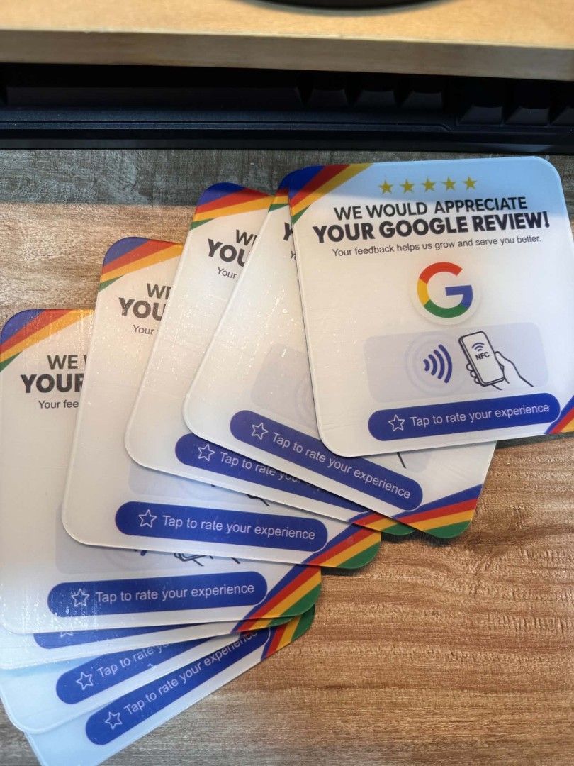 Google Review NFC Card (Category: Software) located in Manila. Submitted by kei_tan1 (Listing ID 1462493839, Image 3). Description: Google Review NFC Card – Tap to Leave a Review Make it easier for your customers to leave a Google Review! With our Google Review NFC Card, customers simply tap their NFC-enabled phone on the card and they’ll be directed straight to your business’s Google Review page. No searching. No typing. Just tap and ileave a re