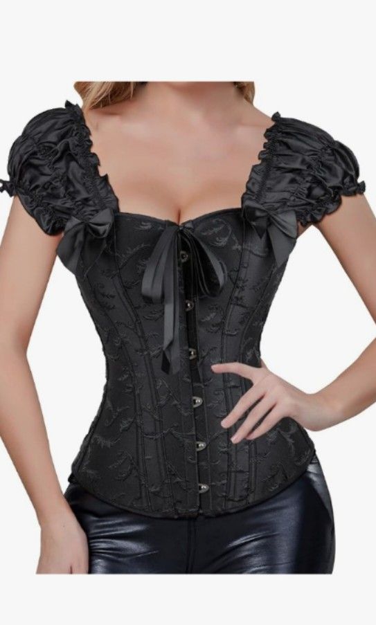 Gothic Steampunk Ruffled Corset (Category: Others Tops) located in Tacloban City. Submitted by nightbreeze28 (Listing ID 1462525250, Image 2). Description: nego.