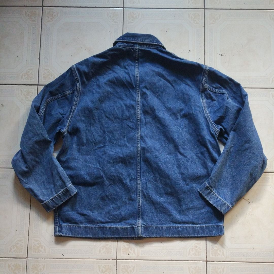 GU Denim Chore Jacket M (Category: Coats, Jackets and Outerwear) located in Pasay City. Submitted by denimdude.ph (Listing ID 1462454447, Image 2). Description: unused, extra buttons still attached.