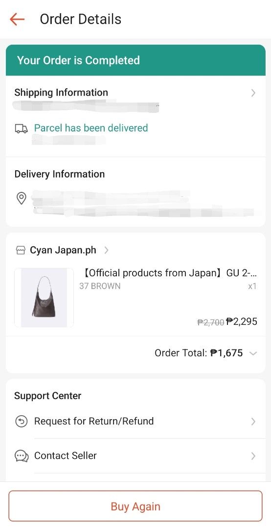 GU Shoulder Bag (Category: Shoulder Bags) located in Davao. Submitted by all_below_900 (Listing ID 1462597226, Image 2). Description: - Note: Authentic GU from Japan. Bought in Shop**. Aside from the tiny flaws near the zipper, there are no other flaws..