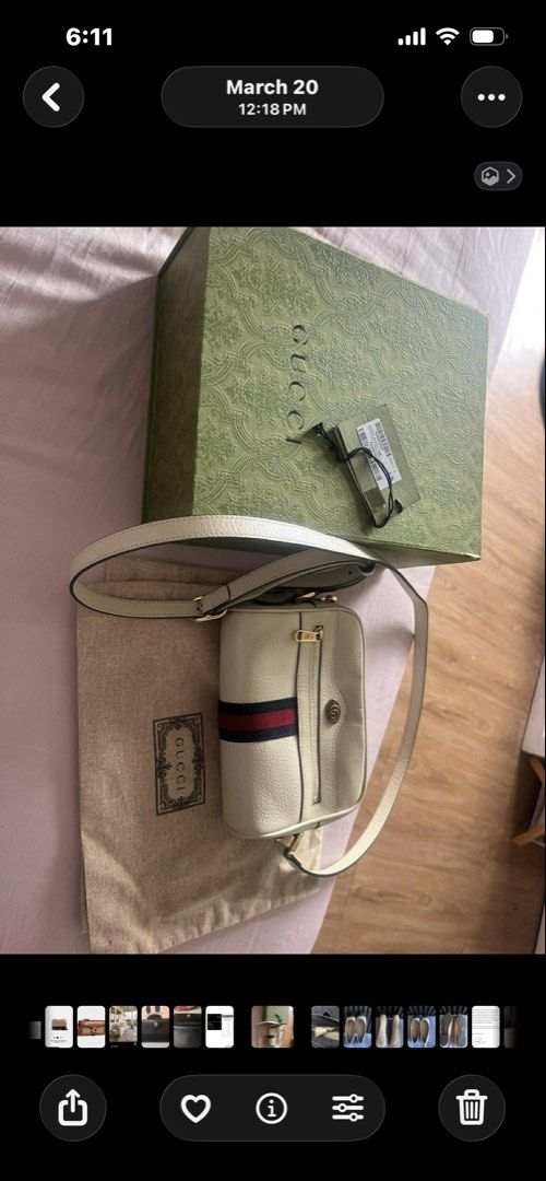 Gucci mini bag (Category: Luxury Bags & Wallets) located in Mandaluyong City. Submitted by metrosaka17_ph (Listing ID 1462525245, Image 1). Description: .
