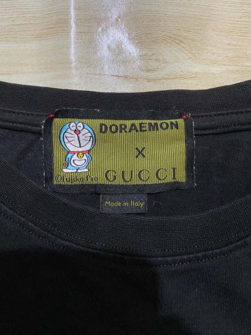 Gucci x Doraemon tshirt (Category: Tshirts & Polo Shirts ) located in Manila. Submitted by jihan.nunez_8 (Listing ID 1462673501, Image 3). Description: W22 L27 hairline.