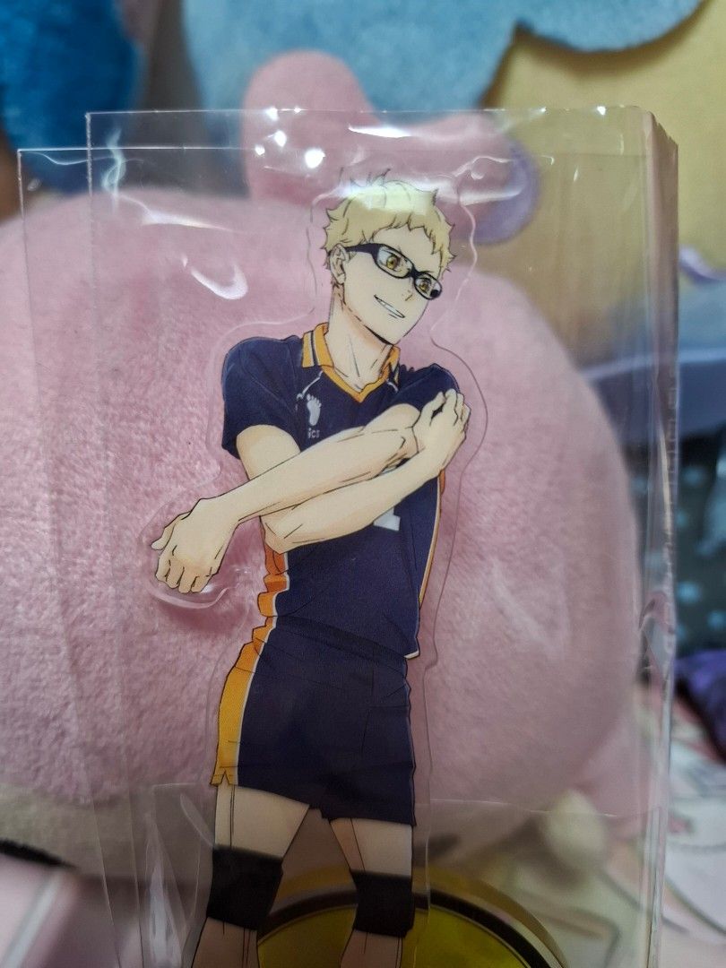 Haikyuu!! Tsukishima Kei acrylic standee (Category: Designer & Blind Box Toys) located in Taytay. Submitted by j9joestar (Listing ID 1462566270, Image 2). Description: RFS: Only bought set for Kuroo MOP: GCash MOD: LBC Sakto pack (preferred), J&T.