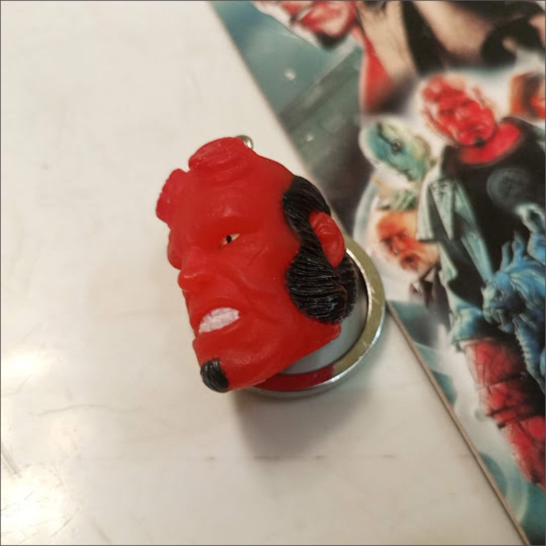 Hellboy Head Keychain (Category: Character Goods) located in Quezon City. Submitted by susmaryosep1 (Listing ID 1462578307, Image 1). Description: - Cool Hellboy head design - Ideal for Hellboy fans - Attached to a durable metal keyring - Includes original packaging and backing card - Great accessory for keys or bags 300.