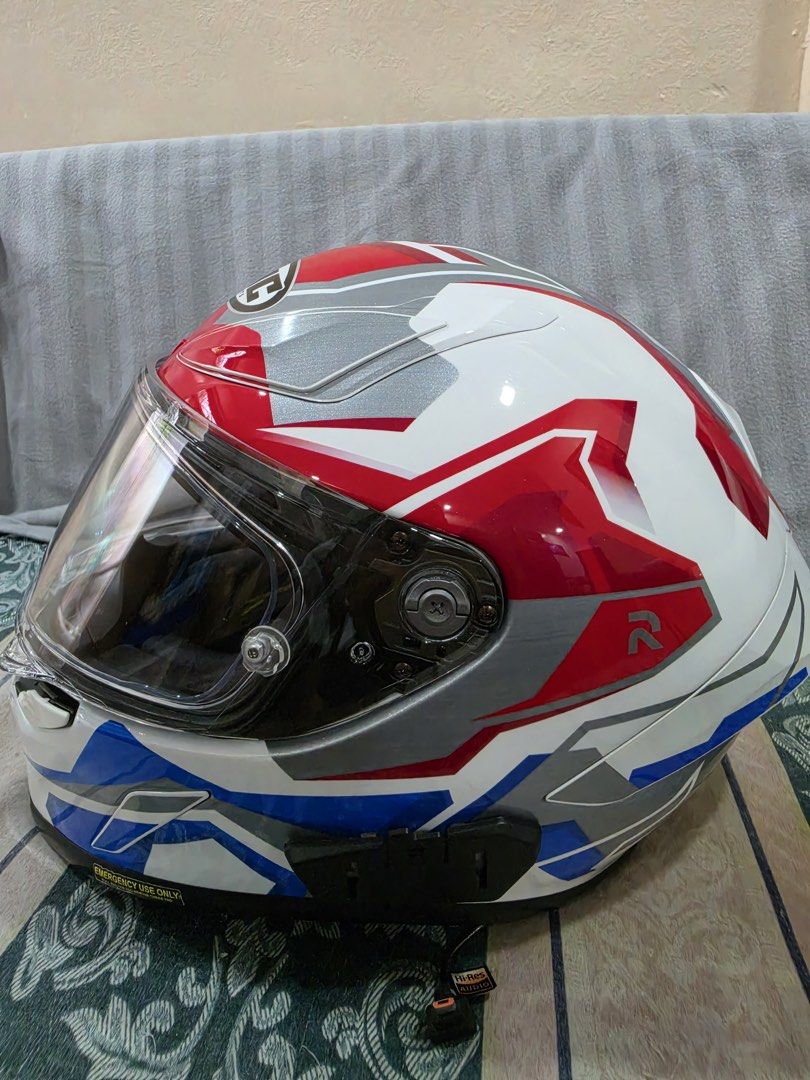 HJC Helmets RPHA 1 Nomaro MC21 (Category: Other Sports Equipment and Supplies) located in Mandaluyong City. Submitted by iamellac (Listing ID 1462474101, Image 3). Description: Size: Medium Inclusions: Comes 100% complete with the original box and manual. Age: Will be 1 year old this October (very low usage). Condition: Overall in great shape. Has a small paint crack (purely cosmetic, does not affect the integrity of the helmet)..