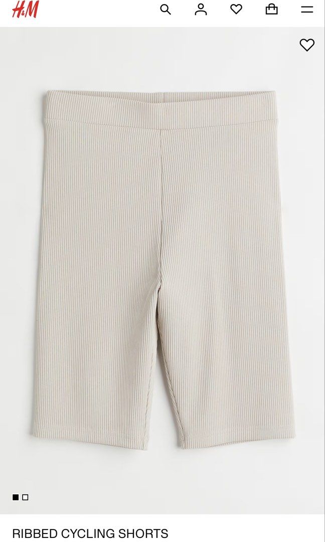 H&M Ribbed Cycling Shorts (Category: Shorts) located in Valenzuela. Submitted by rachmcadams (Listing ID 1462501579, Image 2). Description: • 100% original (mall bought) • 8/10 condition • Fits XS-S RFS: Decluttering What you see is what you get! .