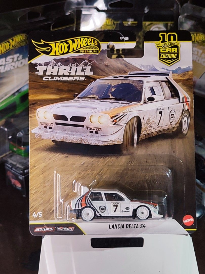 Hot Wheels Premium Lancis Delta S4 // 250php (Category: Vehicle & Diecast Models) located in Quezon City. Submitted by edrielgp (Listing ID 1462657352, Image 1). Description: Hot Wheels Premium Lancis Delta S4 // 250php Thrill Climbers Payment - gcash or gotyme Meet up by schedule Location: Wilcon City Center Visayas Ave., Quezon City J&T, LBC & Lalamove - SHIPPING everyday.