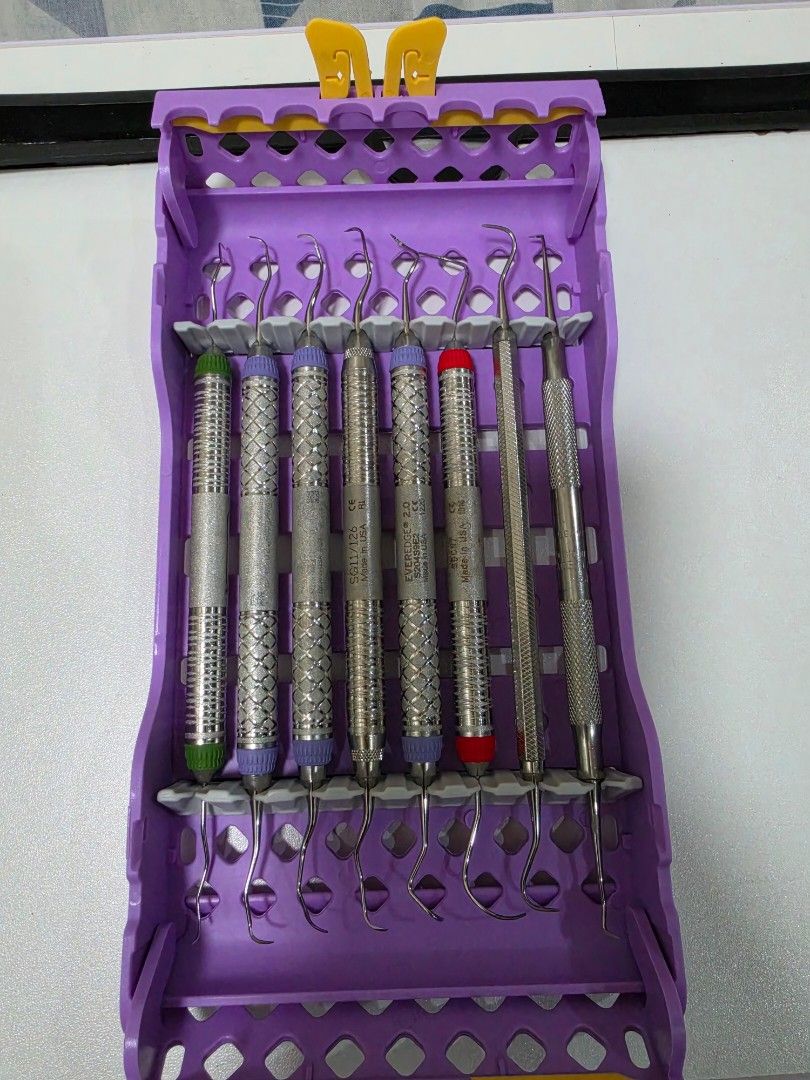 Hu-Friedy Perio set (Category: Construction Tools & Equipment) located in Manila. Submitted by nasser320 (Listing ID 1462443515, Image 3). Description: Fs: HU-FRIEDY In very good condition very sharp Used on Typodont only • ODU11/12 Explorer • Nabers Probe • Gracey curette 1/2 • Gracey Curettes 11/12 • Gracey curette 13/14 • Posterior Sickle Scaler S204S • Hu-Friedy Universal scaler SH6/7 ( old handle) • Hu-Friedy Jacquette scaler 34/35 ( old han