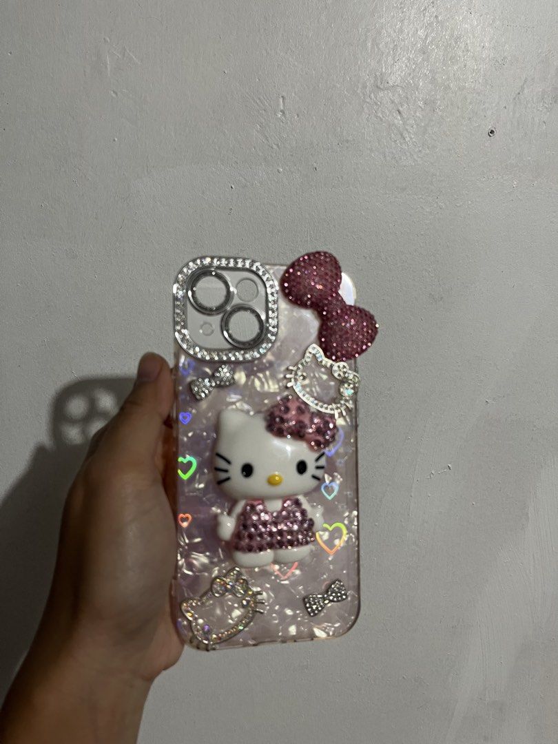 IPHONE 13 HELLO KITTY RHINESTONE PHONE CASE (Category: iPhone 13 Series) located in Makati City. Submitted by girlydy (Listing ID 1462647719, Image 2). Description: .