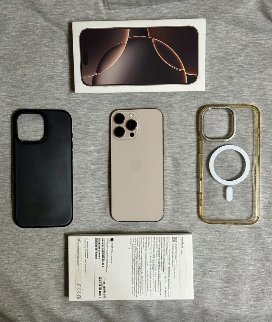 Iphone 16 Pro Max 512gb (Category: iPhone 16 Series) located in Manila. Submitted by gentlebear_b6b871 (Listing ID 1462652781, Image 1). Description: IPhone 16 Pro Max 512gb Sale or Swap 81% BH ✅True Tone ✅Face ID ✅All orig parts Smart locked Inclusions: Cord, Case, and box PM sa mga interested!.