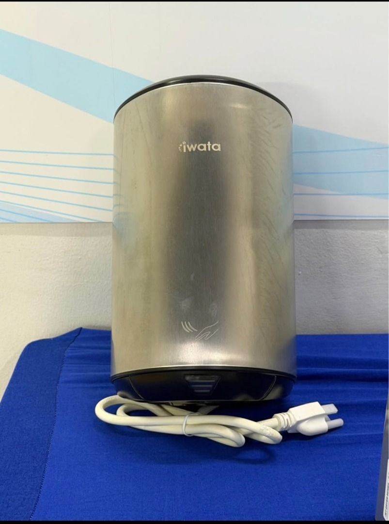 IWATA HAND DRYERS (Category: Air Conditioning and Heating) located in Quezon City. Submitted by bravephoenix_21f627 (Listing ID 1462465132, Image 2). Description: Iwata Hand Dryers (Clearance Sale - brand new) Enjoy quicker drying, less waste and a cleaner, more eco-friendly solution. Perfect for offices, restaurants, malls, and commercial spaces. #CommercialKitchen #RestaurantFixtures #ManilaContractor #RestaurantEquipment #OfficeRenovation #Ele