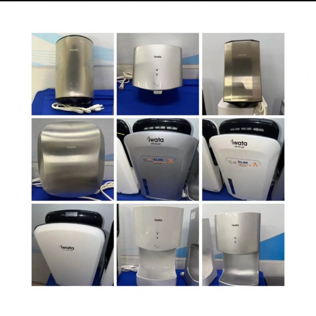 IWATA HAND DRYERS (Category: Air Conditioning and Heating) located in Quezon City. Submitted by bravephoenix_21f627 (Listing ID 1462465132, Image 1). Description: Iwata Hand Dryers (Clearance Sale - brand new) Enjoy quicker drying, less waste and a cleaner, more eco-friendly solution. Perfect for offices, restaurants, malls, and commercial spaces. #CommercialKitchen #RestaurantFixtures #ManilaContractor #RestaurantEquipment #OfficeRenovation #Ele