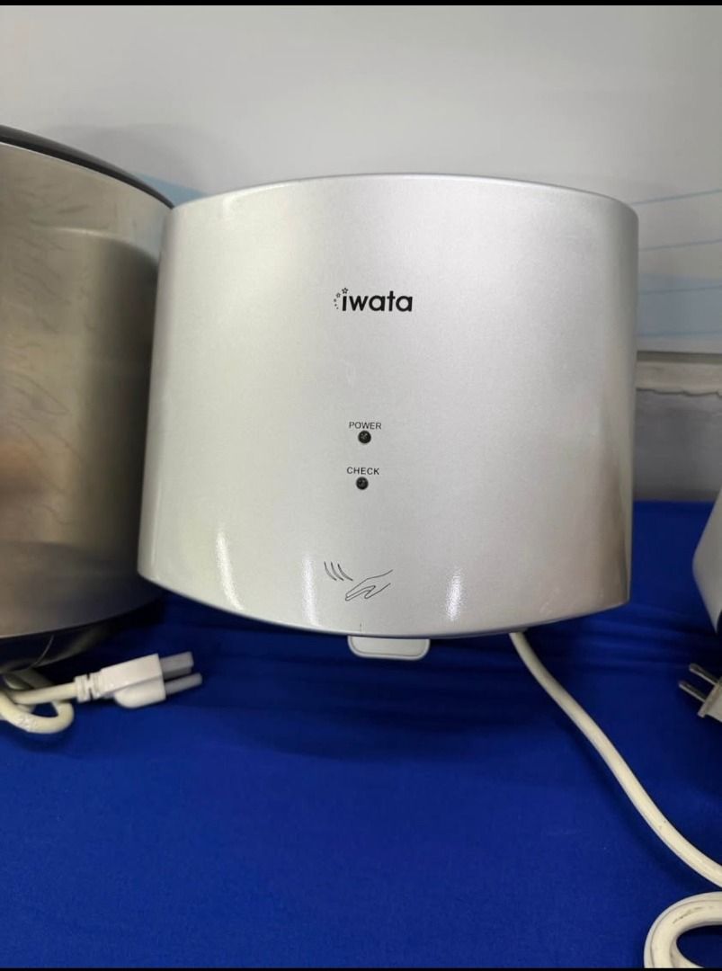 IWATA HAND DRYERS (Category: Air Conditioning and Heating) located in Quezon City. Submitted by bravephoenix_21f627 (Listing ID 1462465132, Image 3). Description: Iwata Hand Dryers (Clearance Sale - brand new) Enjoy quicker drying, less waste and a cleaner, more eco-friendly solution. Perfect for offices, restaurants, malls, and commercial spaces. #CommercialKitchen #RestaurantFixtures #ManilaContractor #RestaurantEquipment #OfficeRenovation #Ele