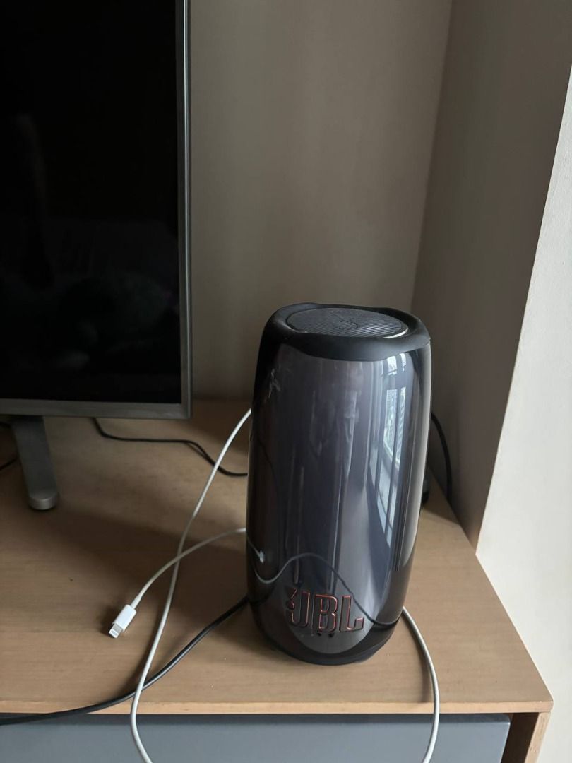 JBL Pulse 5 Portable Waterproof Speaker (Category: Soundbars, Speakers & Amplifiers) located in Makati City. Submitted by swiftwind_fd3653 (Listing ID 1462502420, Image 1). Description: - JBL Pulse 5 Speaker - Waterproof design - Built-in light show feature - Excellent sound quality for its size - Includes charging cable - Fully functional and in perfect working condition.