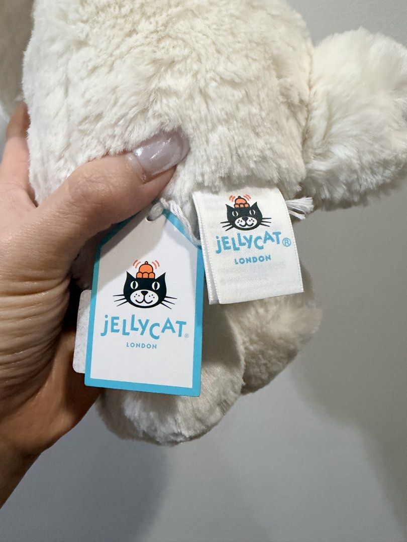 Jellycat Cream Bunny with Rose (Category: Plushies & Soft Toys) located in Quezon City. Submitted by jellybelly287 (Listing ID 1462646889, Image 2). Description: Brand new with tag BNWT Authentic jellycat from UK May ask for more pics if interested.