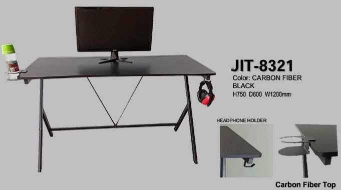 JIT8321 Black Carbon-fiber-pattern Gaming & Office Table | Study Desk (Category: Tables & Sets) located in Manila. Submitted by namirkahal (Listing ID 1462527449, Image 1). Description: FAST PRODUCTION !!! SHORT LEAD TIME. Products Available: *Office Partition *Linear Working Stations *Office Table *Office Chair * *Foldable Training Table *Reception Desk *Training Chair *Plastic Stackable Chair *Gang Chair *Office Cabinet *Bar Stool *Sofa *Carpet