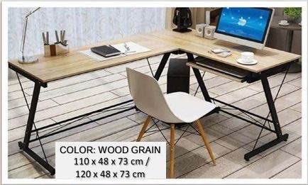 JITRM09 L-shaped Corner Computer Desk Light Wood Grain Surface Black Metal Frame (Category: Tables & Sets) located in Manila. Submitted by namirkahal (Listing ID 1462524950, Image 1). Description: FAST PRODUCTION !!! SHORT LEAD TIME. Products Available: *Office Partition *Linear Working Stations *Office Table *Office Chair * *Foldable Training Table *Reception Desk *Training Chair *Plastic Stackable Chair *Gang Chair *Office Cabinet *Bar Stool *S