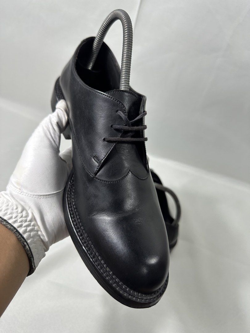 J.M Weston Black Derby Leather Shoes (Category: Sneakers & Footwear) located in Cabanglasan. Submitted by thefashiongarage.co (Listing ID 1462582877, Image 3). Description: Title - J.M Weston Model/Name - Derby Shoes Size on Tag - 5D (Can fit to womens) But best for teens specially for school uniform Conditiion - Excellent Condition Category- Casual/Uniform/Formal Fitting - True to size Made in - Italy Material - Leather Upper Color - Black Desig