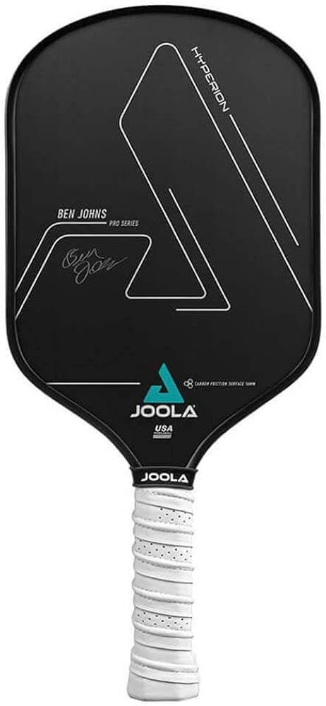 JOOLA Hyperion Ben Johns Pro Series Pickleball Paddle (Category: Racket and Ball Sports) located in Batangas. Submitted by paulinebuela (Listing ID 1462507497, Image 1). Description: - JOOLA Hyperion Ben Johns Pro Series pickleball paddle - Features a carbon friction surface - Made in the USA - Designed to help players improve their game - White grip for enhanced comfort and control - Ready for immediate use on the court RFS: not used, playing te