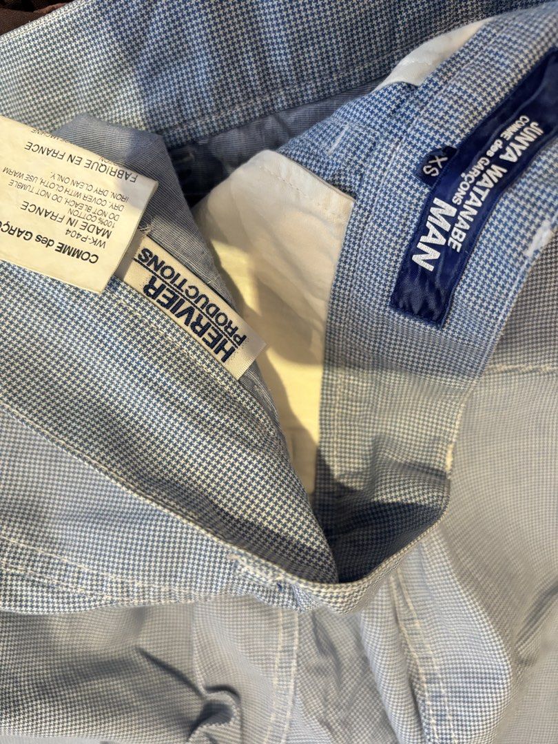 Junya Watanabe Hervier Shorts (Category: Shorts) located in Manila. Submitted by tomofengland (Listing ID 1462533834, Image 3). Description: - JUNYA WATANABE MAN shorts Waist: 28 - Made in France - Classic five-pocket design.
