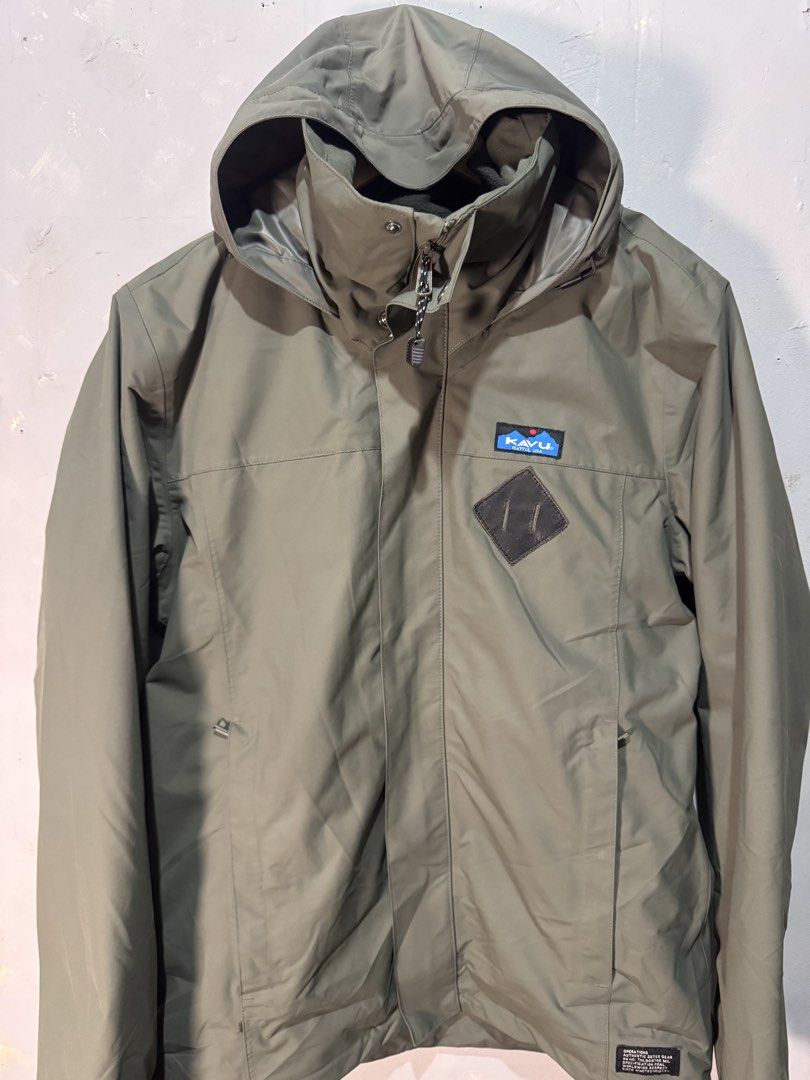 KAVU OUTDOOR WATERPROOF JACKET (Category: Coats, Jackets and Outerwear) located in Puerto Princesa. Submitted by chiefofstuffshopph (Listing ID 1462500179, Image 2). Description: KAVU OUTDOOR WATERPROOF JACKET Size Medium 22” Chest 30” Length 36” Sleeve Length 2,000 freeship.