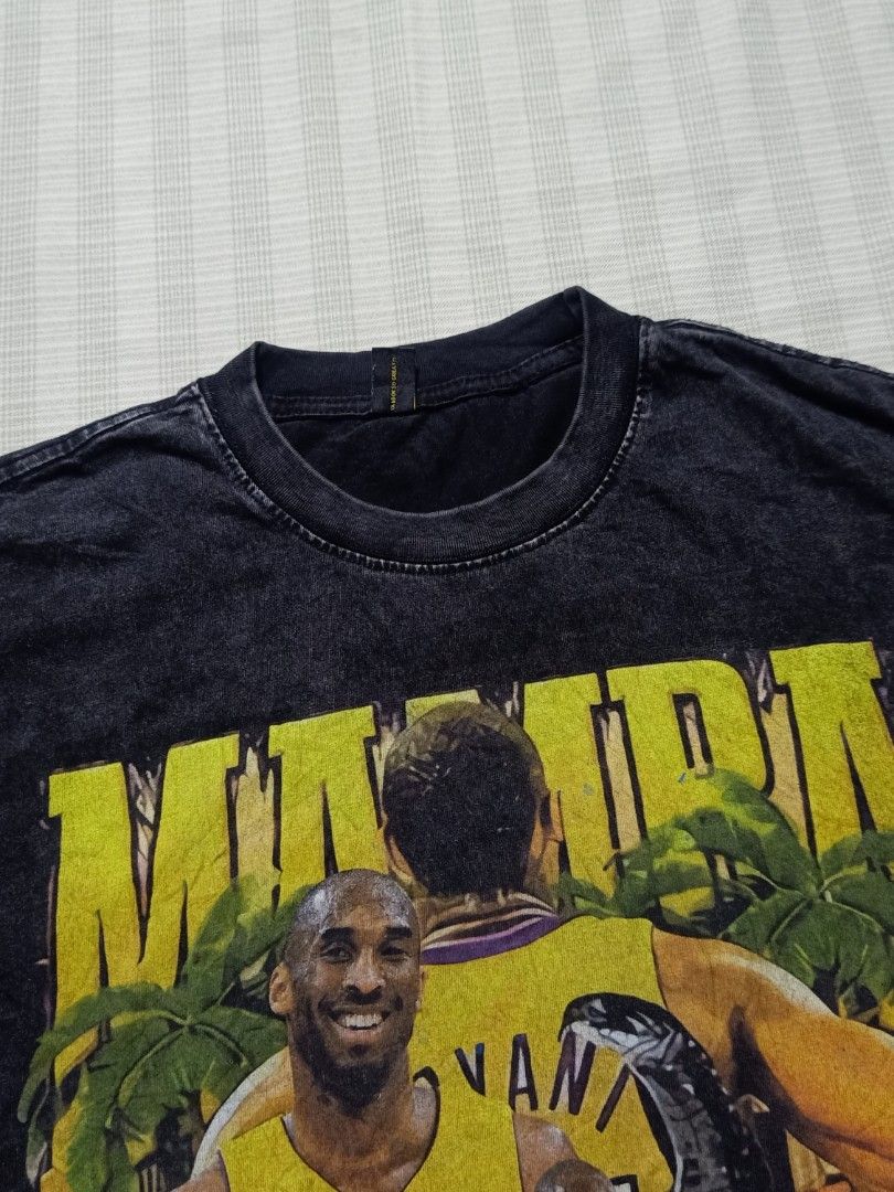 Kobe Bryant "Mamba" Graphic T-Shirt (Category: Tshirts & Polo Shirts ) located in Pasay City. Submitted by jay_gdz (Listing ID 1462643812, Image 2). Description: Kobe Faded Graphic Shirt Dimes: 25W x 31L Excellent Condition 10/10 Color Rate No issue.