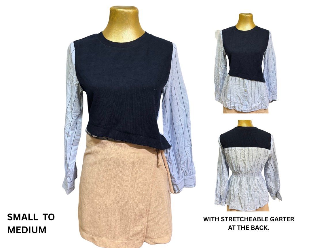Korean long sleeves office wear (Category: Longsleeves) located in Quezon City. Submitted by hae.inah (Listing ID 1462647474, Image 2). Description: PRE-LOVED KOREAN OFFICEWEAR Used but Not Abused All items are washed, cleaned, and packed nicely before shipping. Perfect for your stylish office wear, casual OOTDs, and everyday looks. Please manage expectations: • These are PRE-LOVED / THRIFTED ITEMS • Sizes and measurements are indicated in the ph