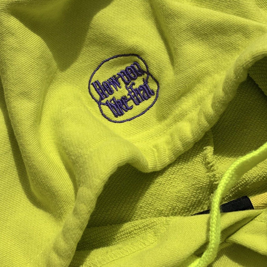 Kpop Hoodie Merch (Category: Longsleeves) located in Talisay. Submitted by re_sell01 (Listing ID 1462619428, Image 3). Description: Blackpink HYLT Cropped Hoodie M-L Frame W26.5 L16 Color Lemon Yellow Distressed Hem Excellent Condition.