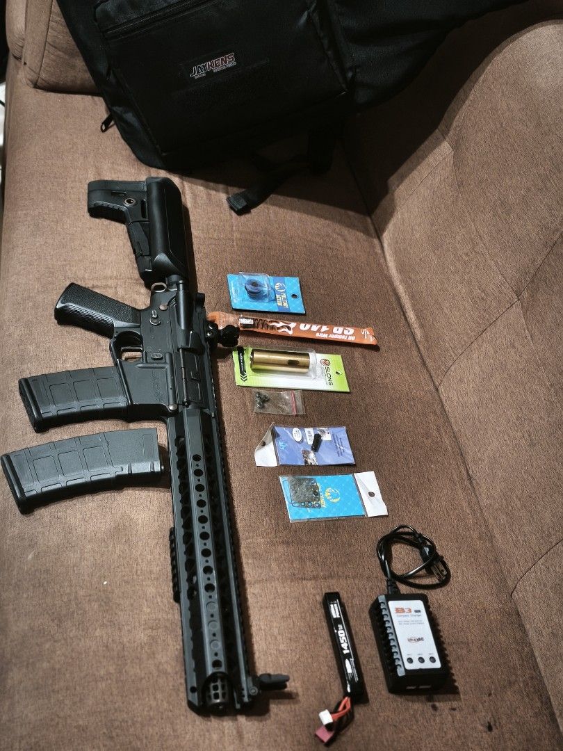 Krytac Warsport LVOA (Category: Musical Instruments) located in Caloocan City. Submitted by skylargabo37981 (Listing ID 1462455032, Image 2). Description: For sale Krytac Warsport LVOA (Upgraded parts) 460 fps Inclusions: 2mags included (dekamot) Brand new gun bag Slong cylinder Slong piston Shs nozzle Sp140 guarder spring Bagong reshim Shs Bearing Stock krytac 30k motor (no need to upgrade) Stock krytac Hop chamber (no need to upgrade) Stock kry