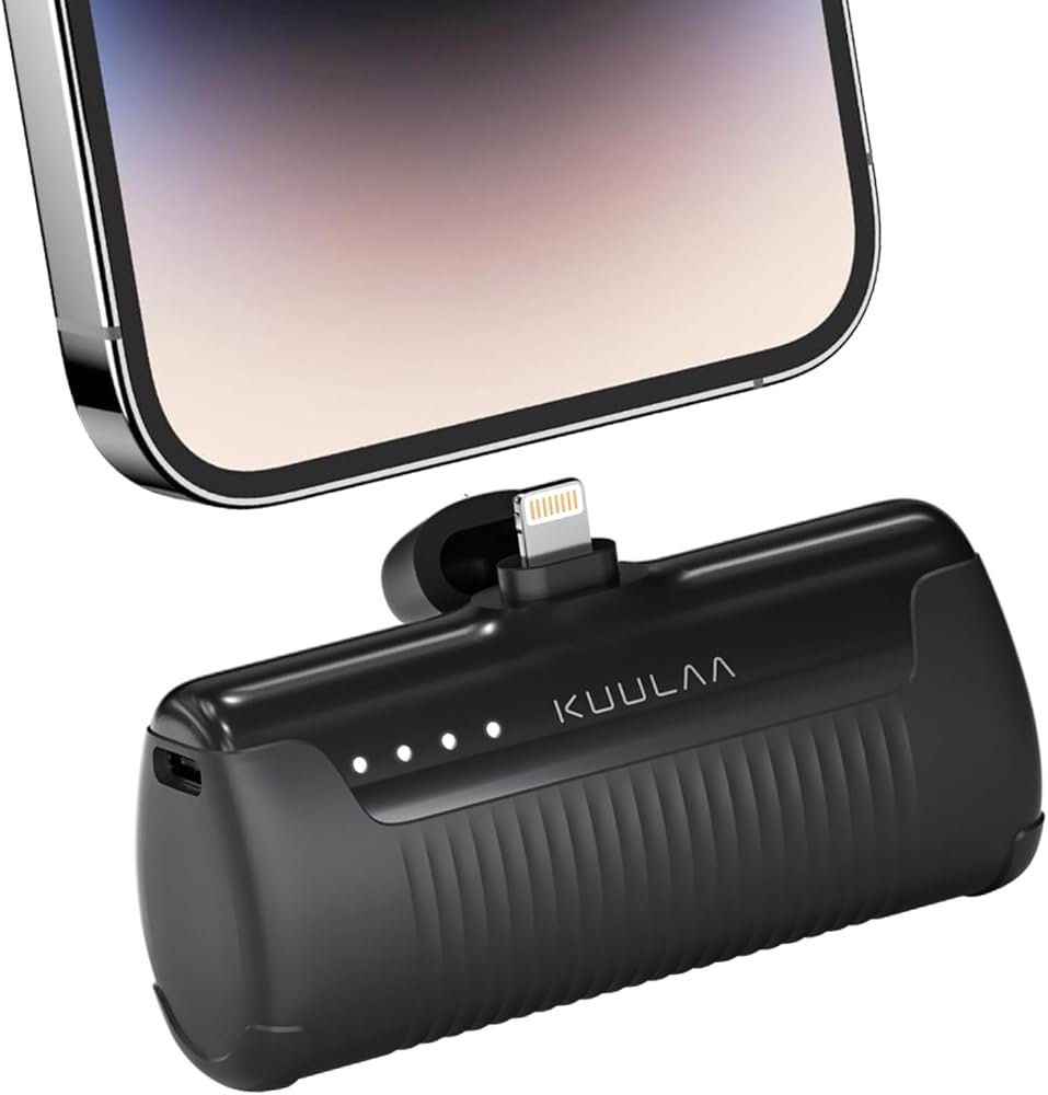 Kuulaa External Battery for iPhone, 4500mAh Mini Power Bank with PD Fast Charging, Cute Portable Charger Compatible with iPhone 14 Pro Max/14/13/12/11/XR/X/8/7/6/SE Kuulaa iPhone專用外置電池，4500mAh迷你行動電源，支援PD快充 （分類：電池及充電器）位於 Hong Kong。 由 lee_go 提交（商品編號 1462519797，圖片 1）。簡介： 。