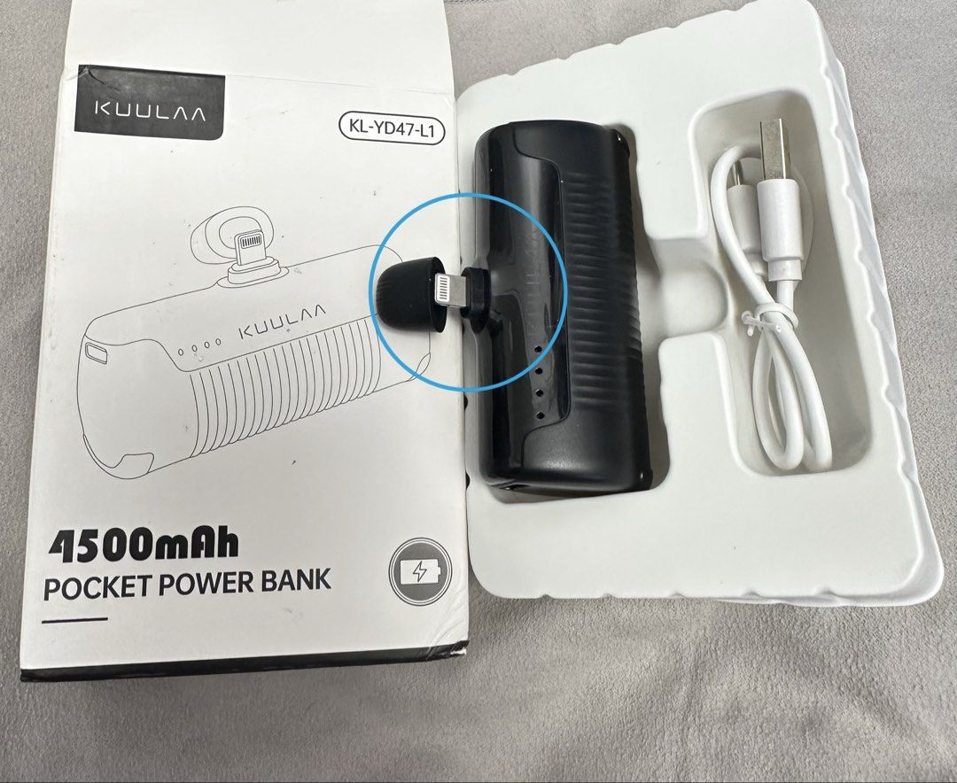 Kuulaa External Battery for iPhone, 4500mAh Mini Power Bank with PD Fast Charging, Cute Portable Charger Compatible with iPhone 14 Pro Max/14/13/12/11/XR/X/8/7/6/SE Kuulaa iPhone專用外置電池，4500mAh迷你行動電源，支援PD快充 （分類：電池及充電器）位於 Hong Kong。 由 lee_go 提交（商品編號 1462519797，圖片 3）。簡介： 。