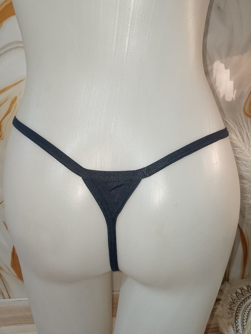L: Dark Grey Ribbed Cotton G-String Panty Size L (Category: Undergarments & Loungewear) located in Manila. Submitted by truecrystal-1407 (Listing ID 1462669895, Image 3). Description: - Dark grey g-string underwear - Ribbed texture all over - Made with 95% cotton and 5% elastane for comfort and stretch - Simple, classic design - Great for everyday wear - Size L.