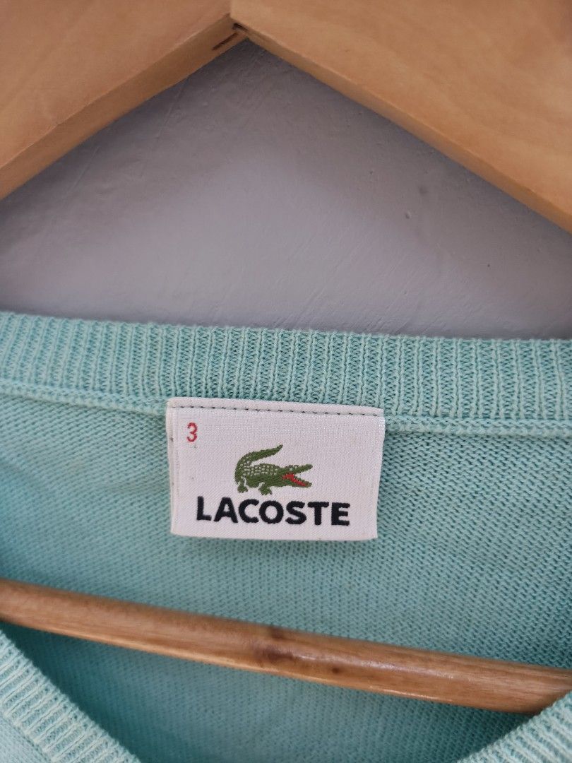 LACOSTE KNITT CARDIGAN (Category: Blouses) located in Tacloban City. Submitted by tactripp (Listing ID 1462457134, Image 3). Description: Orig/auth w - 19 L - 25 Excellent No issue.