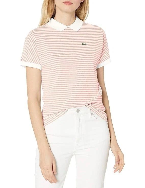 Lacoste stripe women (Category: Shirts) located in Daraga. Submitted by casualthread (Listing ID 1462620565, Image 2). Description: No issue 9.5/10 Need wash fresh from bale 17x23 Small to med.