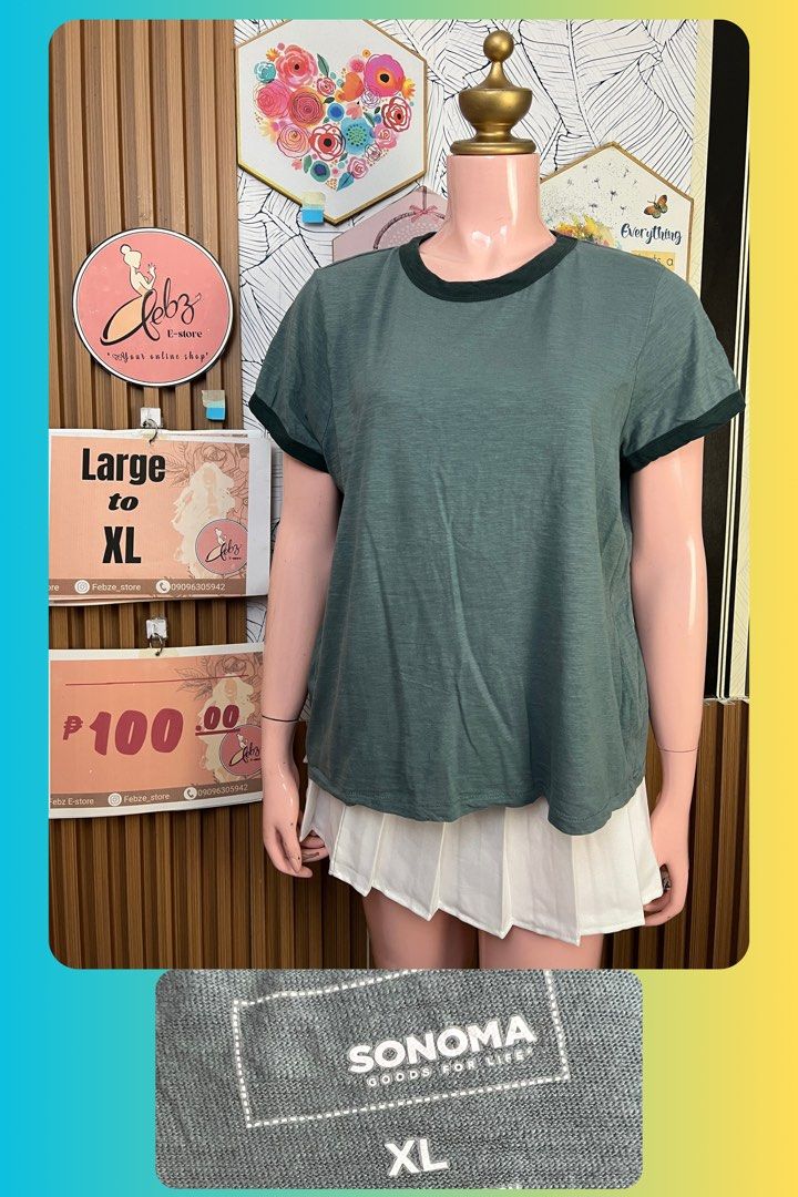 LADIES TSHIRTS ASSORTED S8 (Category: Shirts) located in Talisay. Submitted by frentuma (Listing ID 1462674812, Image 1). Description: VISIT MY FB PAGE FEBZ E-STORE FOR MORE ITEMS 💕💕🛍️🛍️ Like new Preloved price and size indicated each picture 👍 like and follow fb page Febz e-store for more available items 📌Location Deca Dumlog Talisay Cebu Cebu buyer- delivery maxim add delivery fee or pick.up (Near location) 🌟 Outside Cebu- shipping thru 