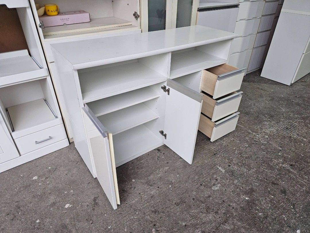 Lateral Organizer (Category: Shelves, Cabinets & Racks) located in Meycauayan. Submitted by marygracecasimiro (Listing ID 1462450788, Image 2). Description: Lateral Organizer (DUCO) ✔L-47 H-30.5 W-15.5 inches 📏 ✔2 Doors,3 Shelfs & 3 Drawers🗄 ✔Laminated 🔖 ✔️Compress & Mdf Back! 💢 ✔Scratches As-is! 👌💚 Price:9,800.