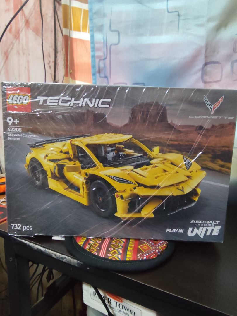 LEGO Technic 42205 Chevrolet Corvette Stingray (Category: Lego & Building Sets) located in Quezon City. Submitted by nabsharief (Listing ID 1462470488, Image 2). Description: 📦 Item Details: LEGO Technic 42205 Chevrolet Corvette Stingray 732 pieces Recommended age: 9+ Model features realistic Corvette styling and Technic functions Box is still covered in protective plastic wrap Please see actual photos for the item's condition 🏁 Corvette Detail