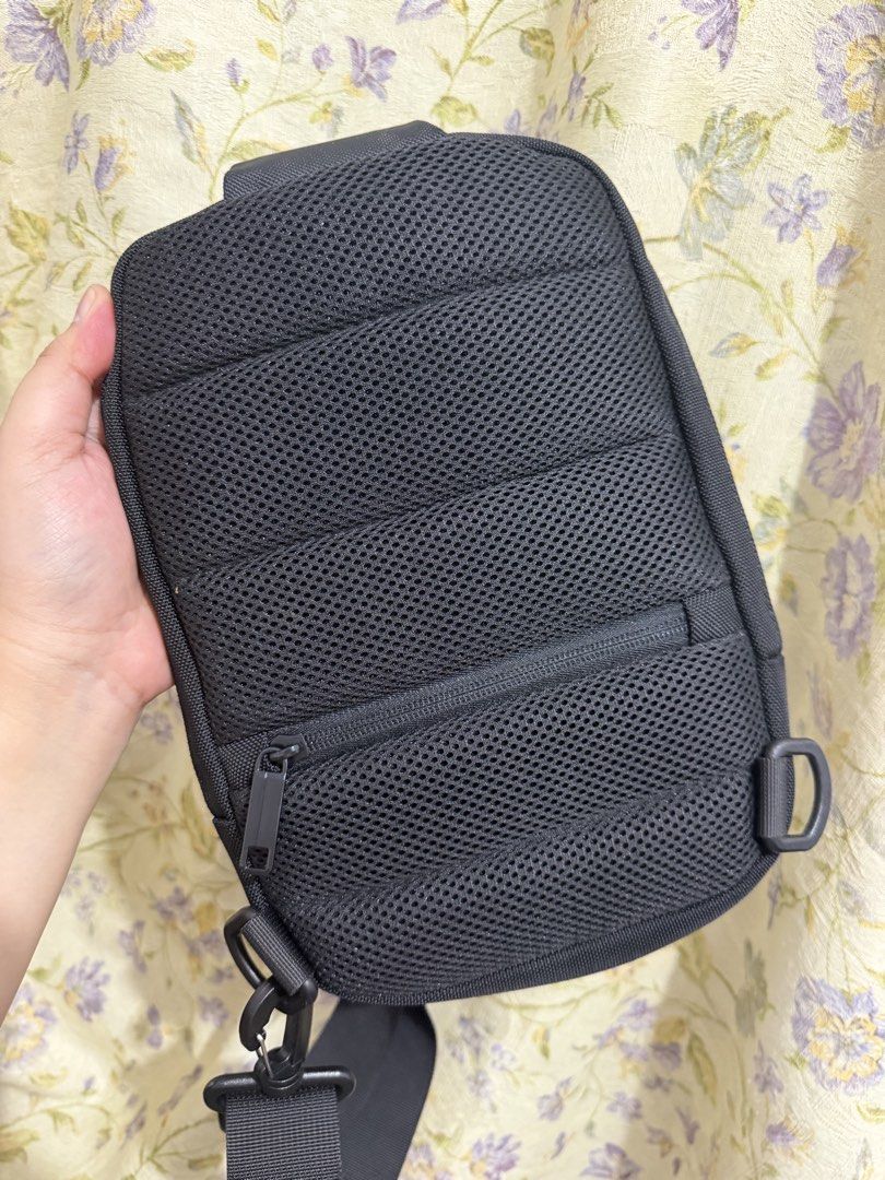LEISTAT Black Sling Bag (Category: Cross-body Bags) located in Binan City. Submitted by prelovedlagunaph (Listing ID 1462621046, Image 3). Description: - Black LEISTAT sling bag - Main zippered compartment with internal pockets - Additional mesh pocket inside main compartment - Zippered pocket on the back - Adjustable strap for comfortable wear - Perfect for everyday use or travel - Compact and practical design.