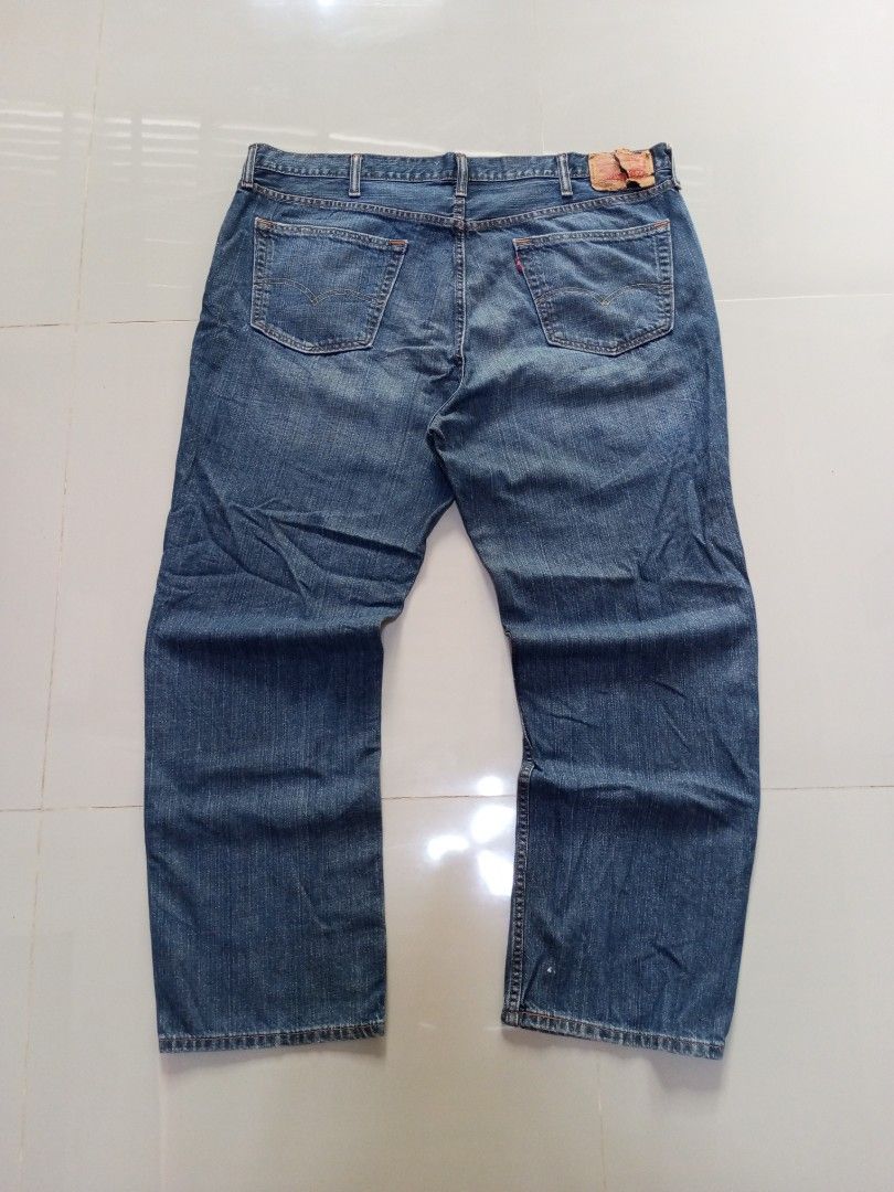 Levi's 559 Denim Pants 44x32 (Category: Jeans) located in Magdalena. Submitted by magdalenathrift20 (Listing ID 1462566897, Image 3). Description: - Brand: Levi's - Model: 559 - Size: 44x32 - Waist Fit: 44-46 inches - Length: 44 inches - Color: Classic Blue Wash - Style: Perfect for everyday wear - Condition: Please check photos for detailed condition..