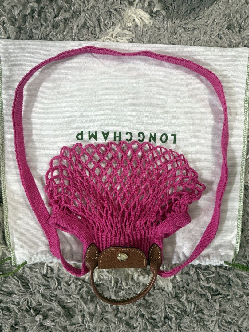 longchamp le pliage XS mesh bag (Category: Cross-body Bags) located in Pasig City. Submitted by janiecruzaban (Listing ID 1462471753, Image 3). Description: once ko lng nagamit, 100% original.