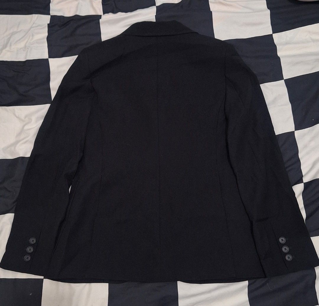 Louis Vuitton Uniformes Black Jacket (Category: Luxury Apparel) located in Puerto Princesa. Submitted by jercksthriftph (Listing ID 1462446615, Image 2). Description: - Louis Vuitton Uniformes Jacket - Color: Black - Size: 38 - Model: F52280 (2015 Asia) - Features: Gold button details on front and sleeves - Interior: Fully lined - Condition: Brand new with original tags attached.