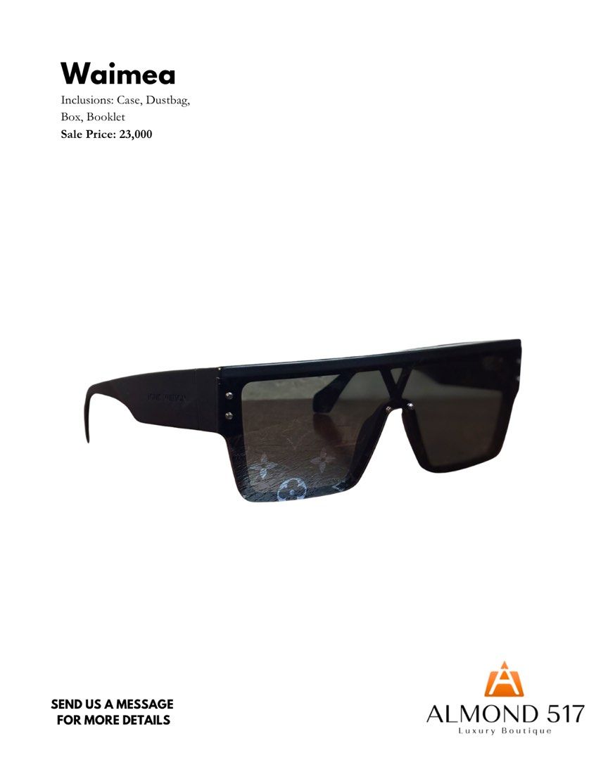 Louis Vuitton Waimea sunglasses (Category: Luxury Apparel) located in Taguig. Submitted by reimac_almond517 (Listing ID 1462560756, Image 1). Description: .