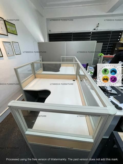 L-SHAPE WORKSTATION WITH GLASS OFFICE PARTITION (Category: Office Furniture & Fixtures) located in Quezon City. Submitted by cherry.ltsdeco (Listing ID 1462460539, Image 3). Description: LTSDECO Home and Office Furniture Trading MANUFACTURER • FABRICATOR • SUPPLIER Looking for office furniture, modular partitions, workstations, or customized furniture? We can help! LTSDECO Home and Office Furniture Trading is a trusted manufacturer, fabricator, a