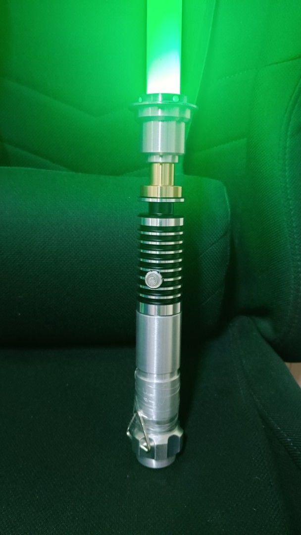 Luke Skywalker Duel Grade Lightsaber (Category: Action & Battle Toys) located in Manila. Submitted by Drumsticx (Listing ID 1462579129, Image 1). Description: Dynamic Sabers Luke Skywalker Duel Grade Brand New w/box, charging cable, wrench INFO: *Gesture Ignition *Multicolor Baselit *Light effects *Duel Grade Saber *Aluminum Metal Alloy Hilt *Polycarbonate Blade *Sound Volume Adjustment *Flash on clash effect *Blaster deflect effect *Lock-On effe
