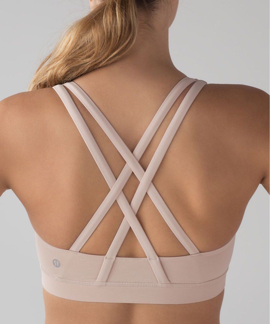 Lululemon Energy Bra dot 4 (Category: Activewear) located in Rosales. Submitted by dariang22 (Listing ID 1462454578, Image 2). Description: - Lululemon Energy Bra - Color: Nude Pink - Size: dot 4 - Support: Light (ideal for yoga, training) - Design: Strappy back.