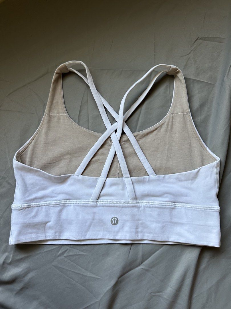 Lululemon energy Bra dot 8 (Category: Activewear) located in Rosales. Submitted by dariang22 (Listing ID 1462456843, Image 3). Description: - White Lululemon sports bra - Strappy back design - Comfortable for workouts -.