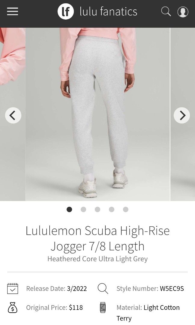 Lululemon scuba high rise jogger dot 4 (Category: Other Bottoms) located in San Pedro. Submitted by thriftersthrift (Listing ID 1462458371, Image 2). Description: Waistline (inches) :26 Length(inches) :34 Good condition Already wash Color rate : 10 /10 🌵ALL ITEMS ARE FROM UKAY BALE SO MANAGE YOUR EXPECTATION 🌵 ASK SELLER FOR MORE INFORMATION COLOR MAY CHANGE TRU LIGHTING.