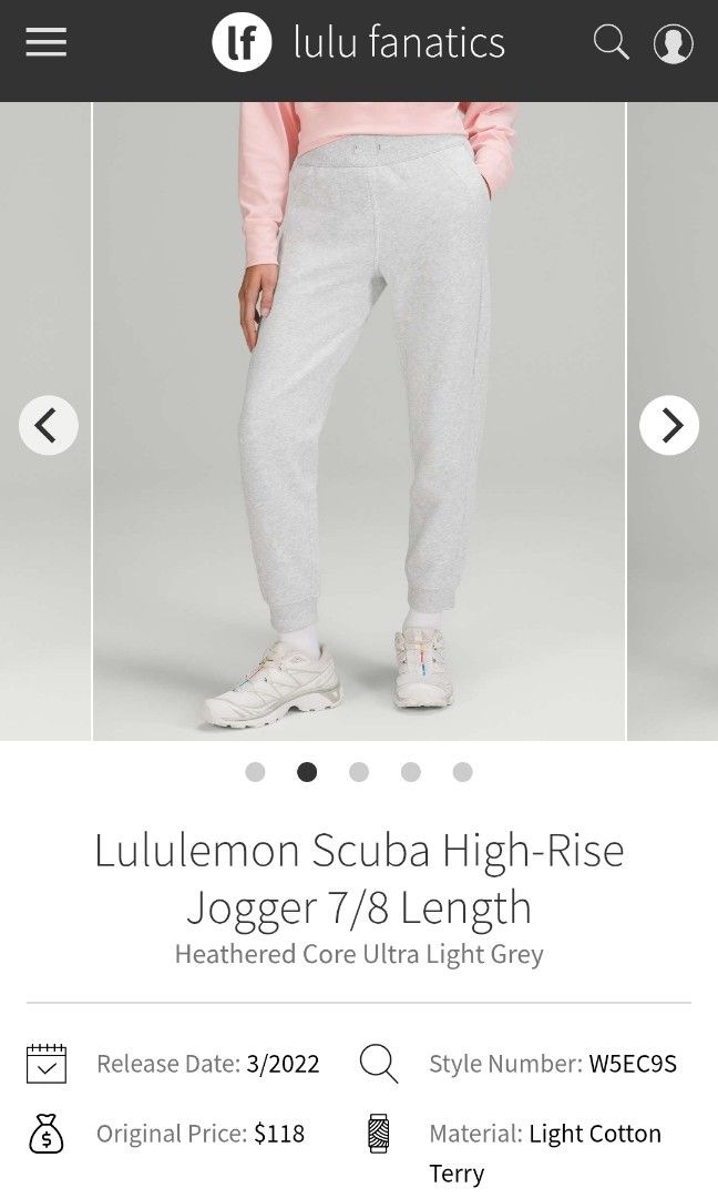 Lululemon scuba high rise jogger dot 4 (Category: Other Bottoms) located in San Pedro. Submitted by thriftersthrift (Listing ID 1462458371, Image 1). Description: Waistline (inches) :26 Length(inches) :34 Good condition Already wash Color rate : 10 /10 🌵ALL ITEMS ARE FROM UKAY BALE SO MANAGE YOUR EXPECTATION 🌵 ASK SELLER FOR MORE INFORMATION COLOR MAY CHANGE TRU LIGHTING.