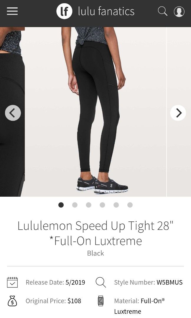 Lululemon speed up tight dot 6 (Category: Activewear) located in San Pedro. Submitted by thriftersthrift (Listing ID 1462453565, Image 2). Description: Waistline (inches) :27 Length(inches) :35.5 Good condition Already wash Color rate : 9.5 /10 🌵ALL ITEMS ARE FROM UKAY BALE SO MANAGE YOUR EXPECTATION 🌵 ASK SELLER FOR MORE INFORMATION COLOR MAY CHANGE TRU LIGHTING.
